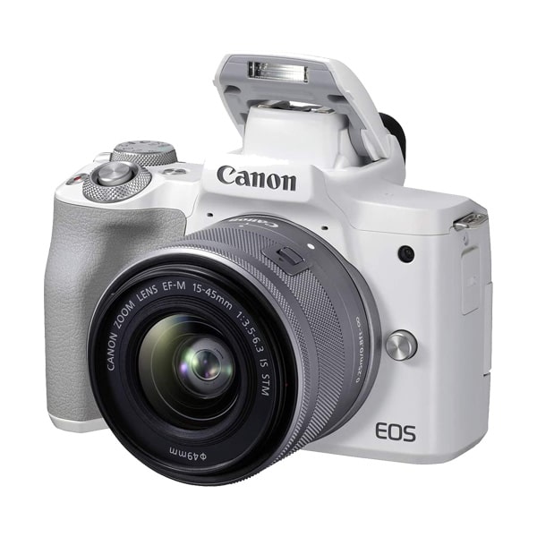 دوربین دیجیتال بدون آینه کانن مدل EOS M50 II با لنز 45-15 سفید
