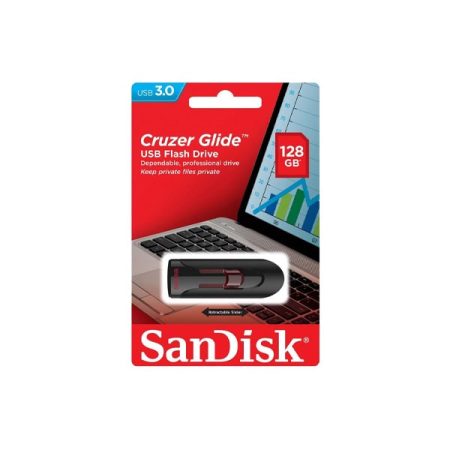 فلش سن دیسک Cruzer Glide USB 3.0 ظرفیت 128 گیگابایت SDCZ600-G35