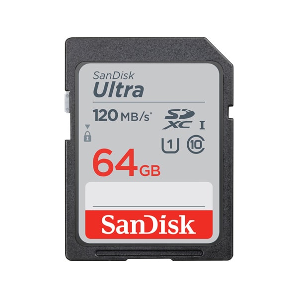 رم سن دیسک SD Ultra کلاس 10 ظرفیت 64 گیگابایت سرعت 120 مگابایت برثانیه SDSDUN4-64G-GN6IN