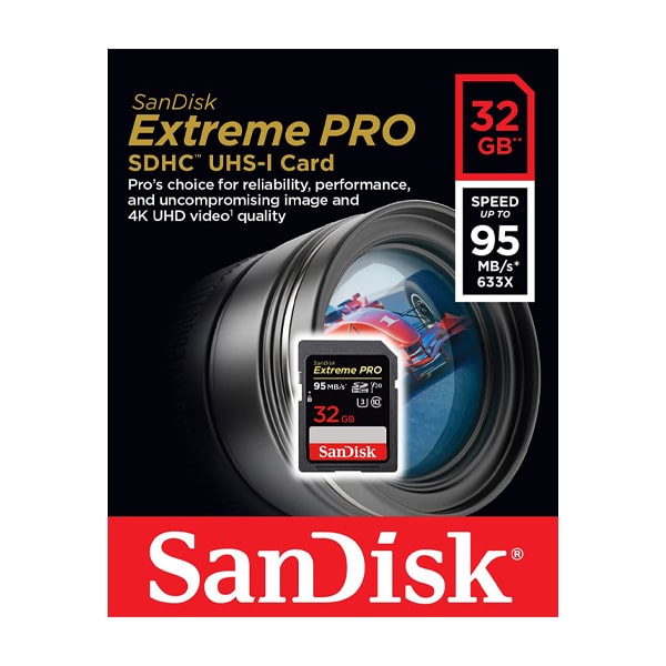 رم سن دیسک SD Xtreme Pro ظرفیت 32 گیگابایت سرعت 170 مگابایت برثانیه SDSDXXG-32G-GN4IN